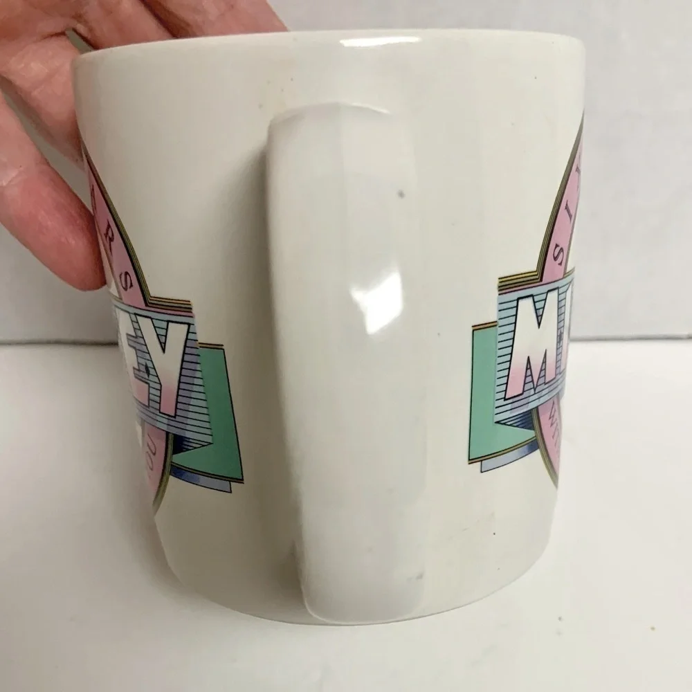 🌺VINTAGE 1988 DISNEY MICKEY MOUSE “60 YEARS WITH YOU” ANNIVERSARY LARGE MUG EUC - Picture 4 of 12